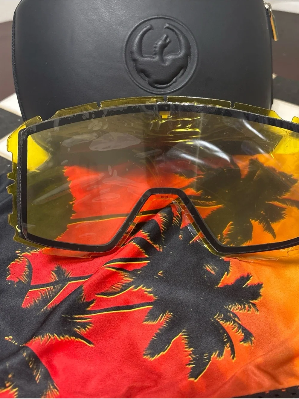 SPY Optic Men's Orange Mirrored Snow Goggles